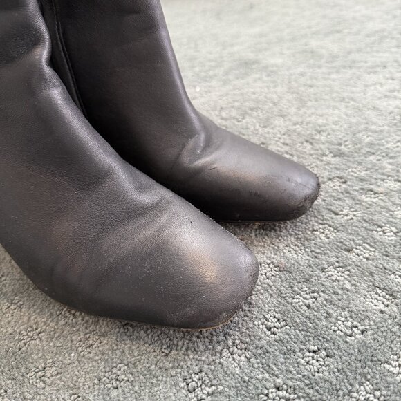 Sam Edelman Black Knee-High Boots – Size 9, Classic Square Toe - Picture 6 of 8